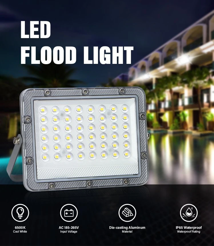 2023 New High Pressure Sodium SMD Waterproof High Power LED Flood Light 20W 30W 50W 100W 150W 200W
