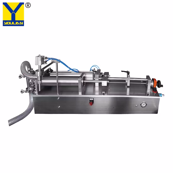 Полуавтоматическая разливочная машина с одной головкой для воды/сока/масла и других жидкостей емкостью 20–300 мл (G1WYD)