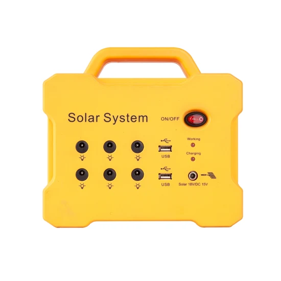 Солнечная система с аккумуляторной батареей для дома, портативный солнечный генератор для освещения